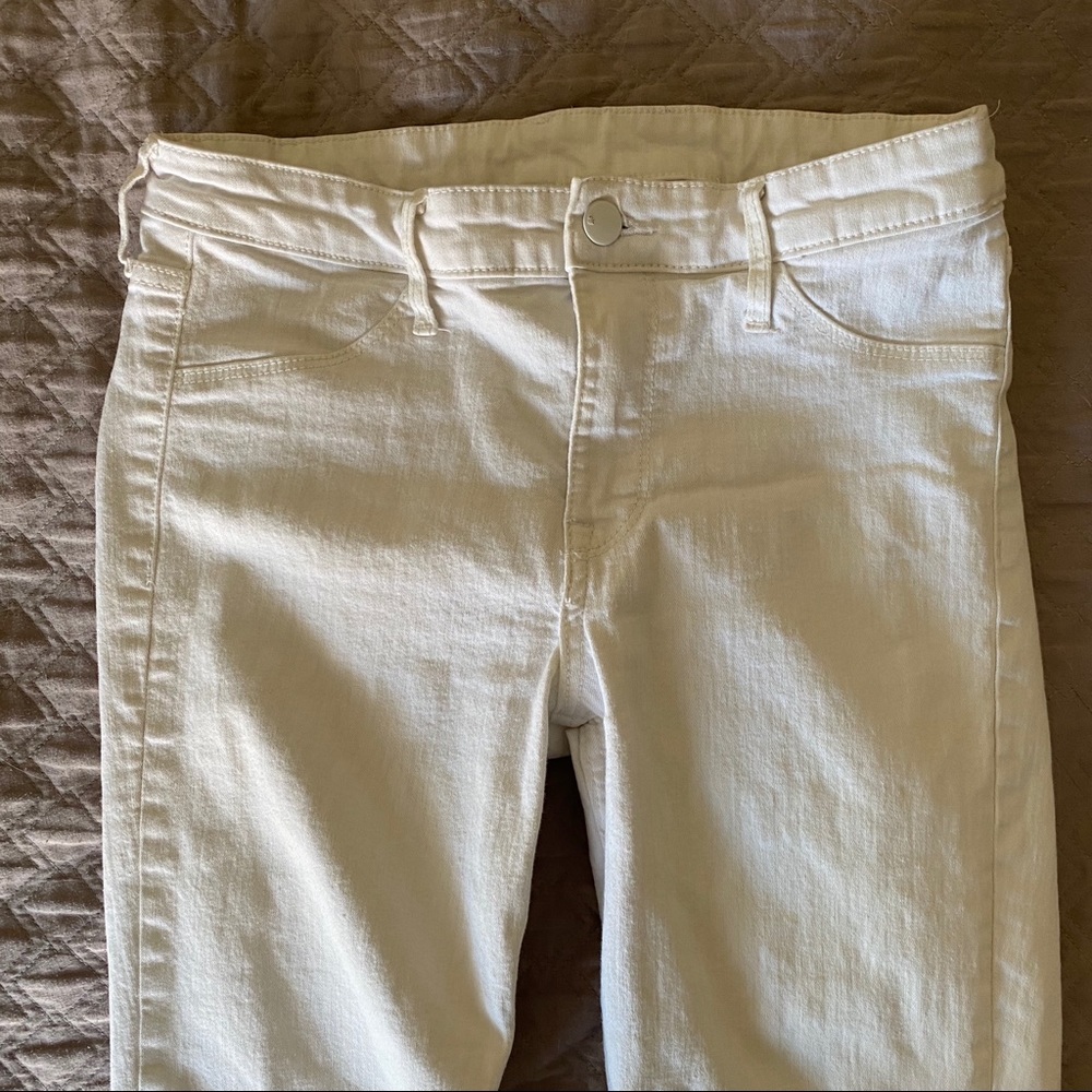 H&M White Skinny Jeans - 27